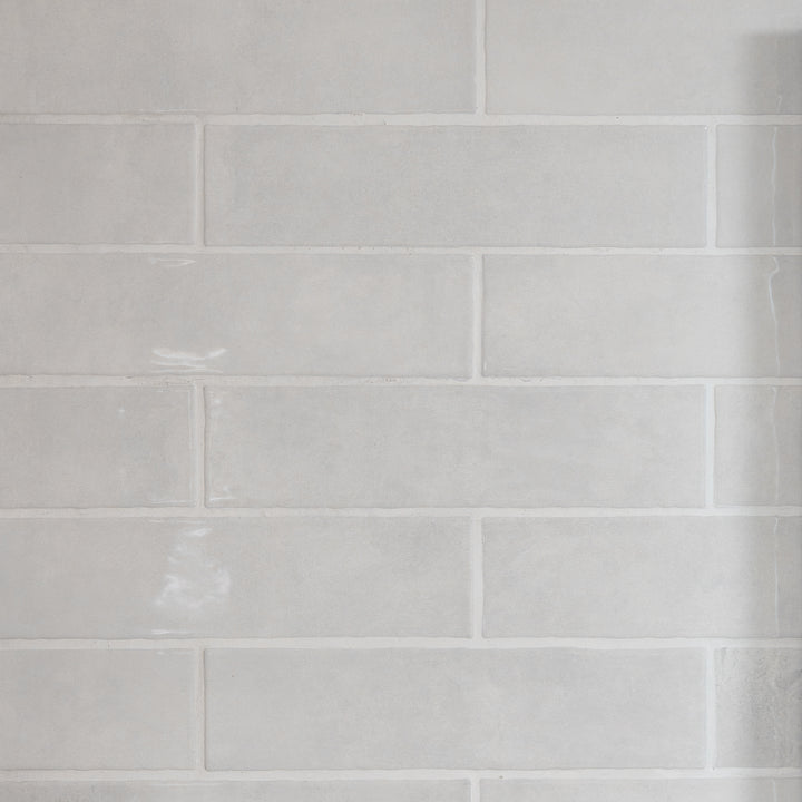 Gemstone Snow 7.5 x 30cm White Body Tile - 1sqm perbox