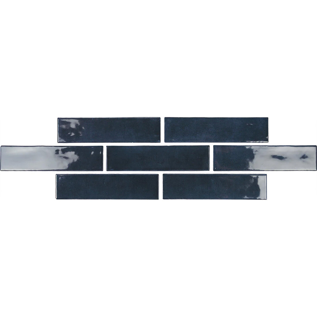 Gemstone Sapphire 7.5 x 30cm White Body Tile - 1sqm perbox