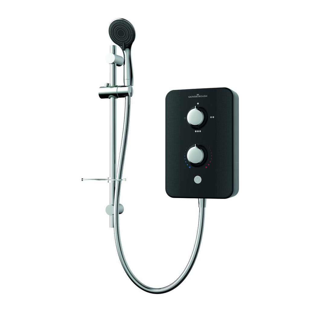 Aqualisa Gainsborough Slim Duo 8.5Kw Electric Shower - Piano Black