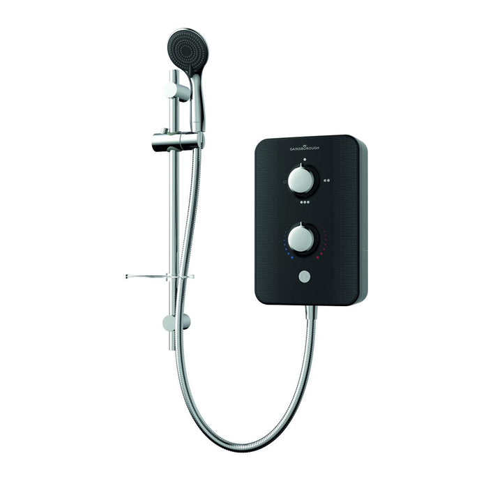 Aqualisa Gainsborough Slim Duo 8.5Kw Electric Shower - Piano Black