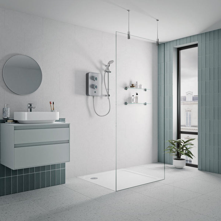 Aqualisa Gainsborough Slim Duo 8.5Kw - Titanium Grey
