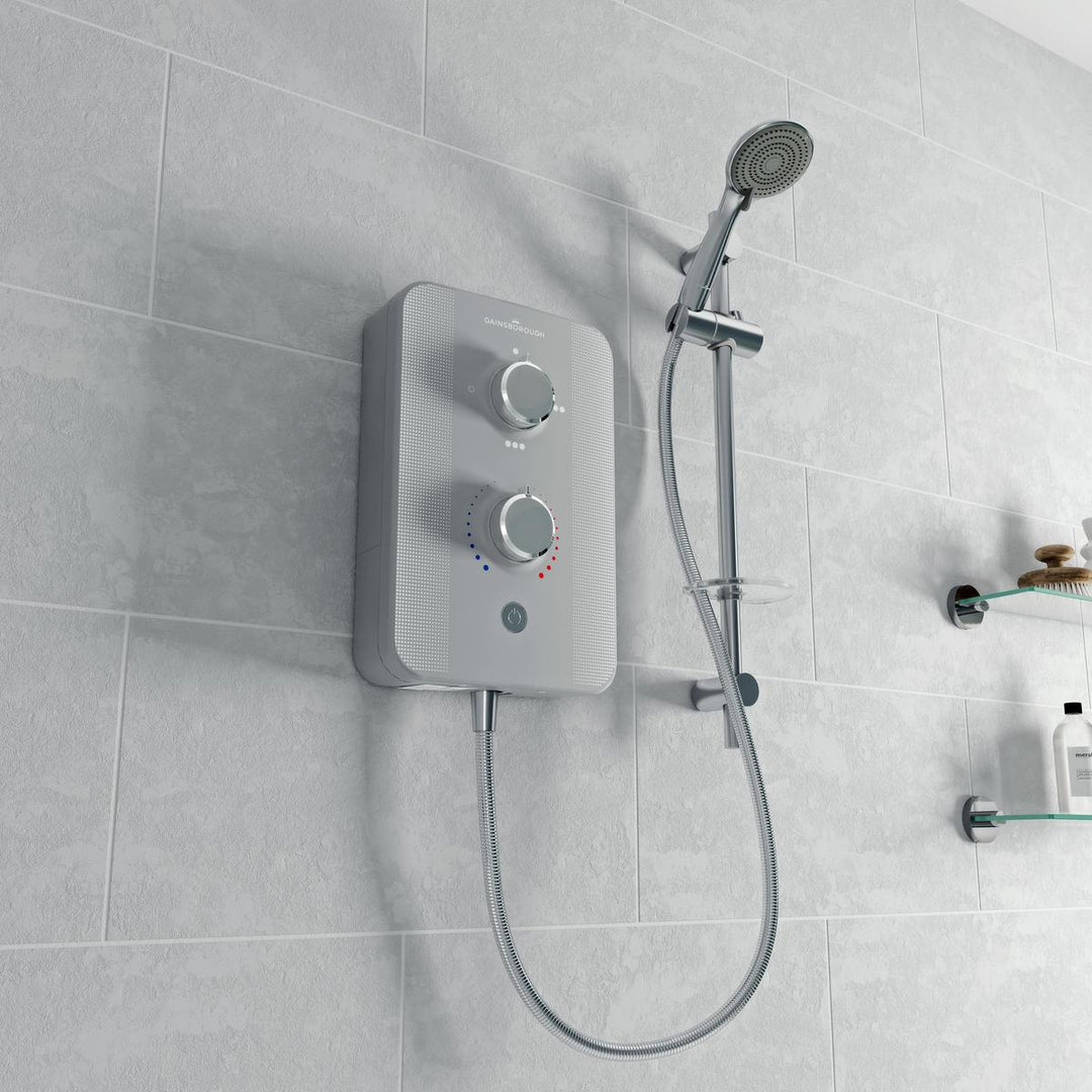 Aqualisa Gainsborough Slim Duo 8.5Kw - Titanium Grey