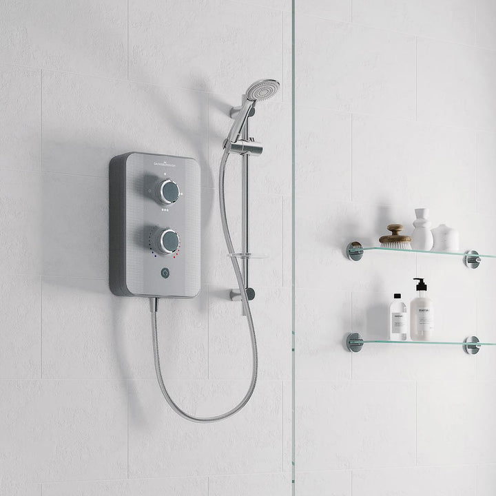 Aqualisa Gainsborough Slim Duo 9.5Kw - Titanium Grey