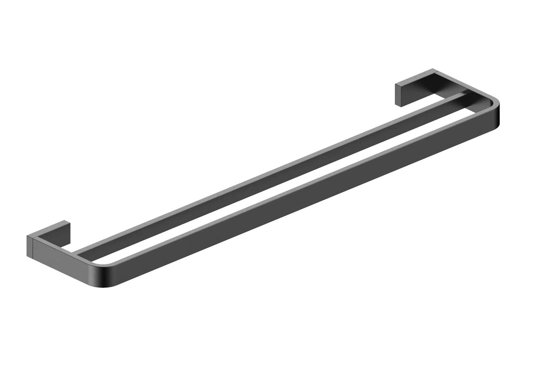 Eliseo Ricci Exclusiv Gunmetal Double Towel Rail