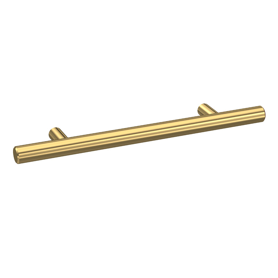 156mm T-Bar Handle - Brushed Brass