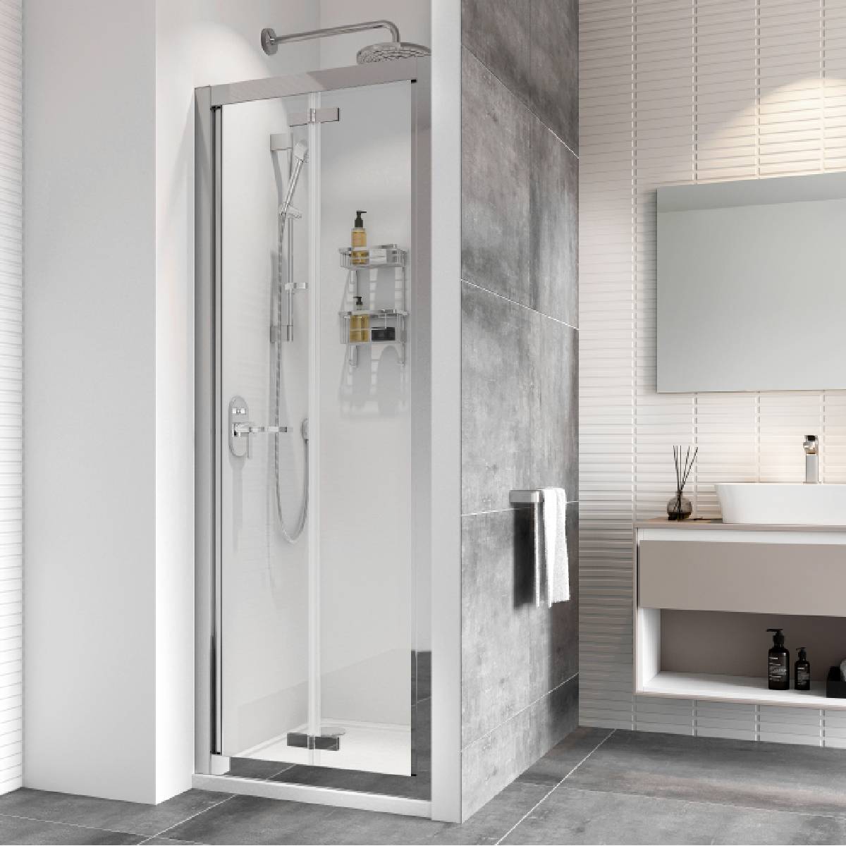 Bath Shack Roman Haven8 1000mm Bi-fold Door β Bathshack