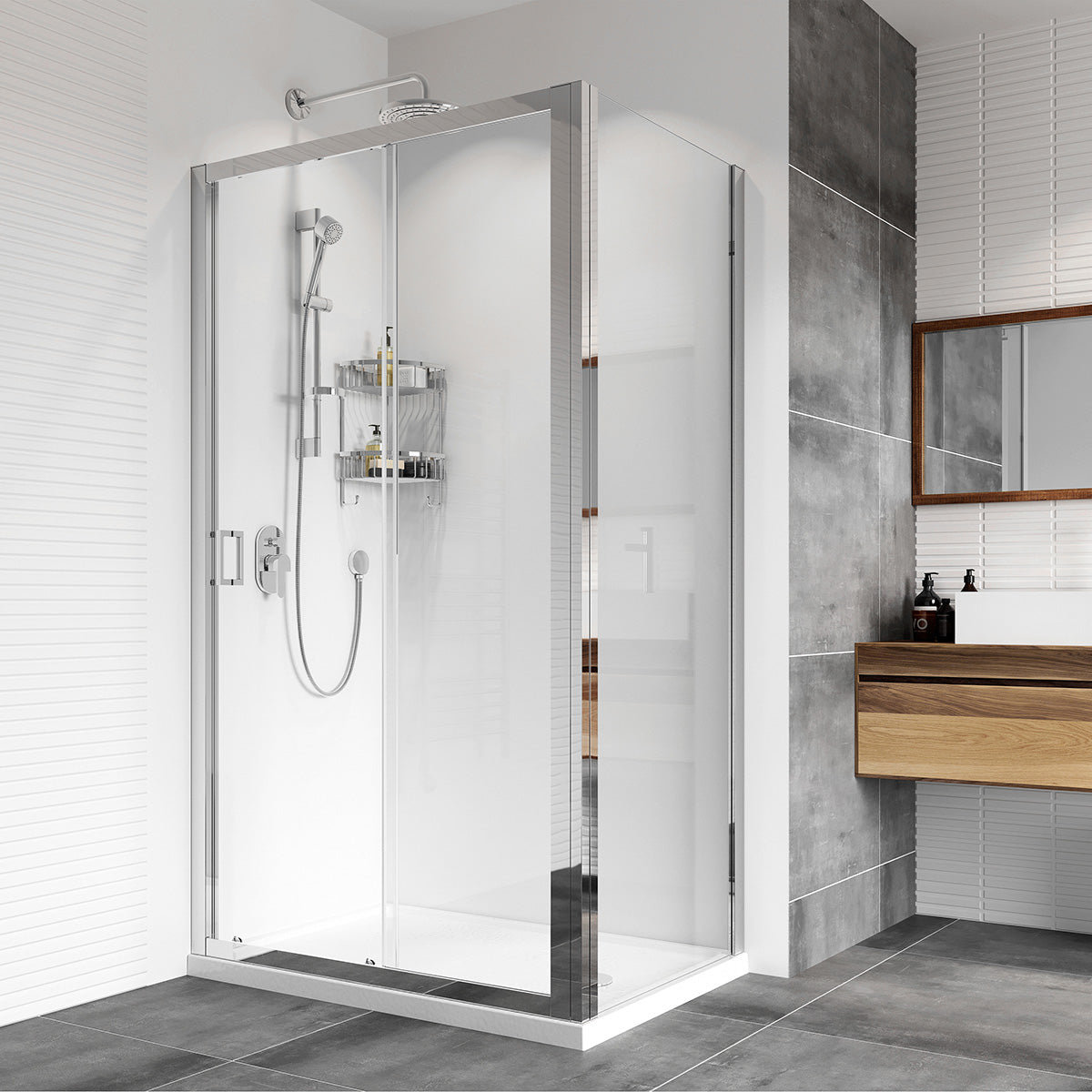 Bath Shack Roman Haven8 1000mm Side Panel β Bathshack