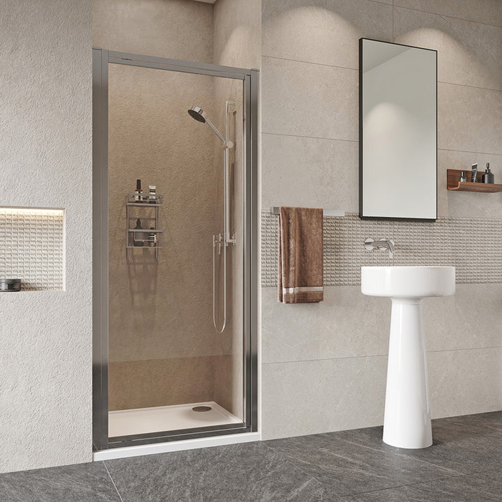 Roman Haven 900mm Framed Pivot Door Shower Enclosure