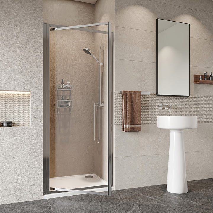 Roman Haven 900mm Framed Pivot Door Shower Enclosure