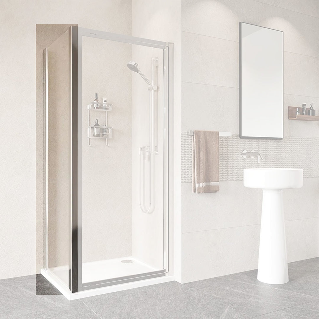 Roman Haven 1200mm Framed Side Panel - Silver