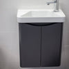 Happi 500mm Wall Hung Cloakroom Vanity Unit & Basin - Matt Anthracite