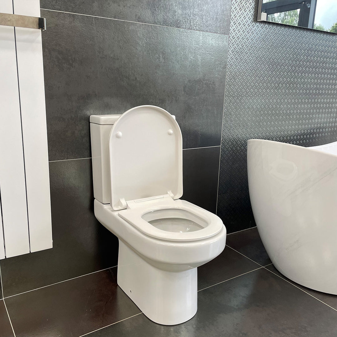Nuie Harmony Close Coupled Toilet &amp; Soft Close Seat