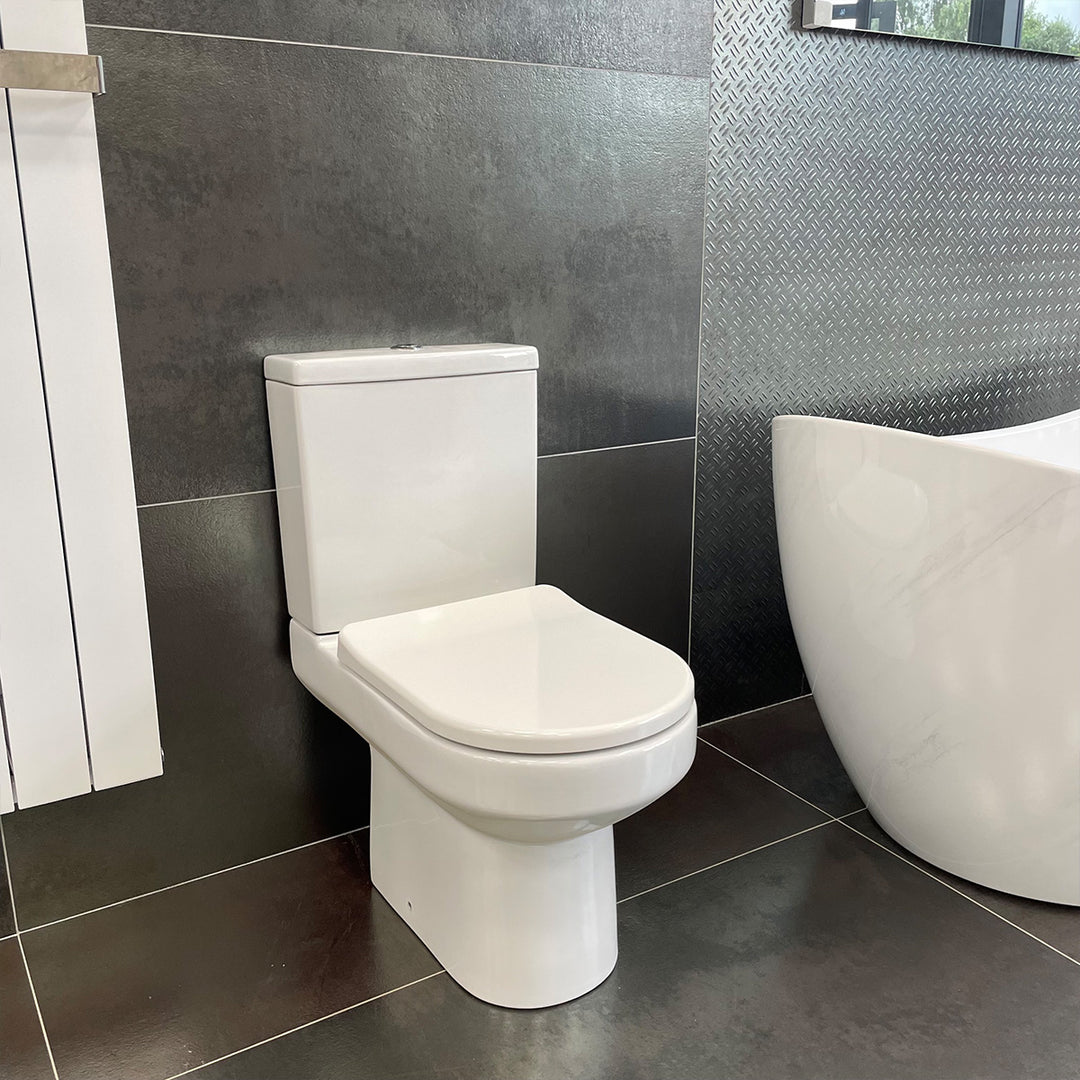 Nuie Harmony Close Coupled Toilet &amp; Soft Close Seat