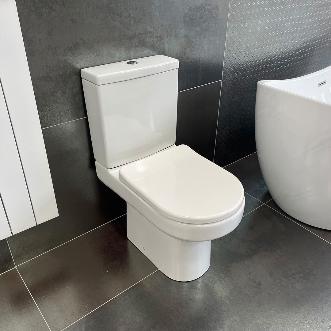 Nuie Harmony Close Coupled Toilet &amp; Soft Close Seat