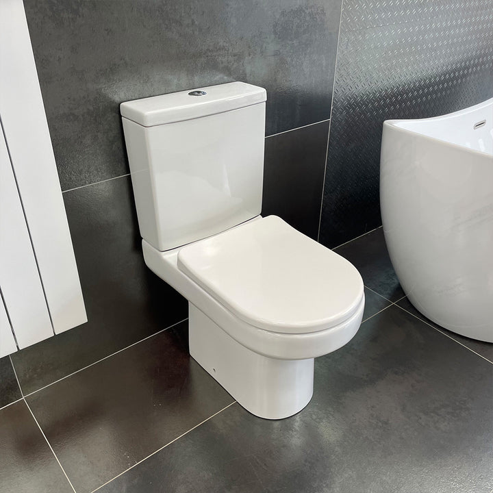 Nuie Harmony Close Coupled Toilet &amp; Soft Close Seat