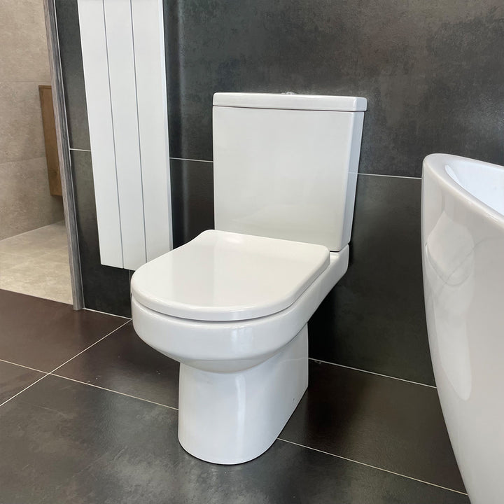 Nuie Harmony Close Coupled Toilet &amp; Soft Close Seat