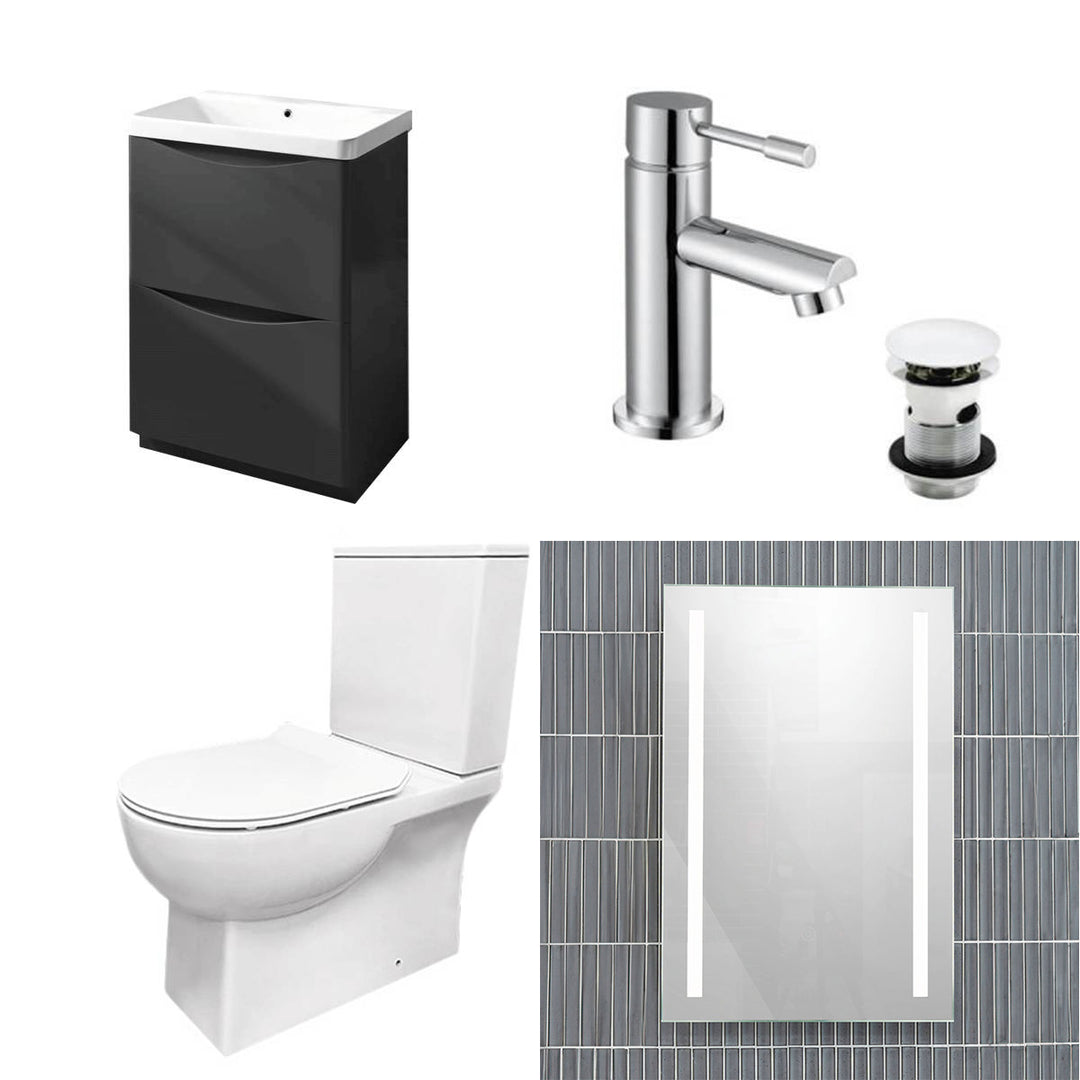 Happi Anthracite Vanity Unit &amp; Toilet Deal