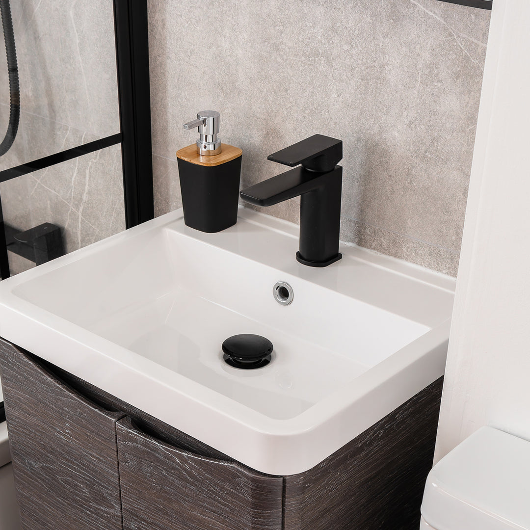 Eliseo Ricci Sharpe Mono Basin Mixer inc. Waste - Matt Black