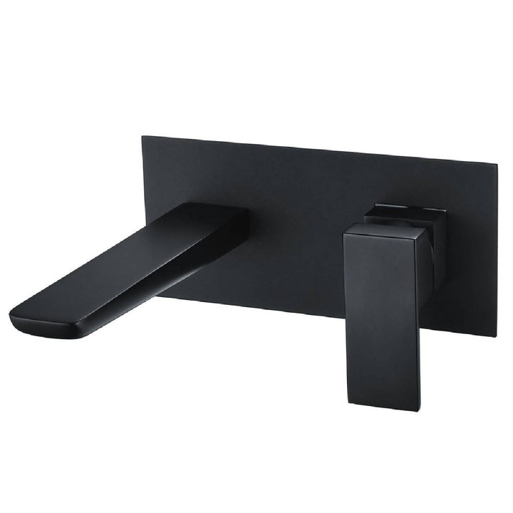 Eliseo Ricci Sharpe Wall Mounted Basin Mixer - Matt Black
