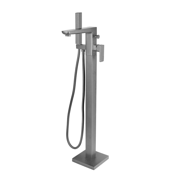 Eliseo Ricci Vesu II Floor Standing Bath Shower Mixer - Gunmetal