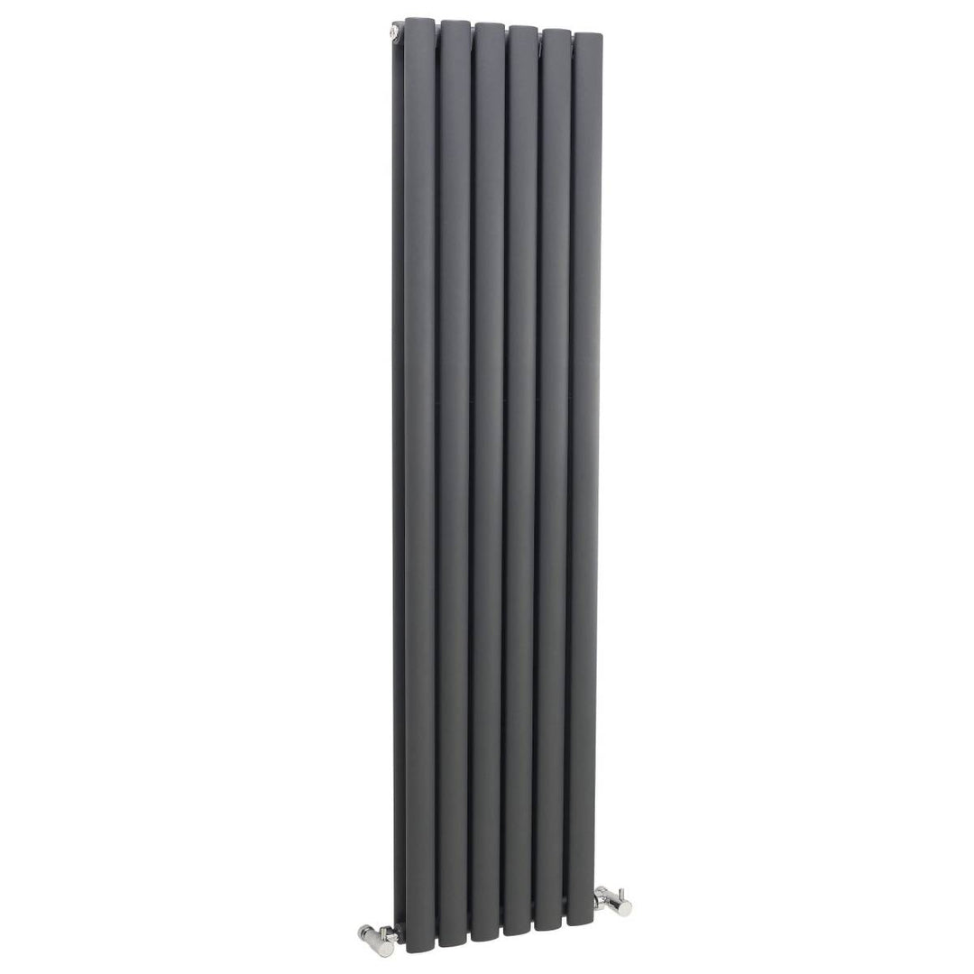 Hudson Reed Revive 1500 x 354mm Double Panel Radiator - Anthracite HLA76