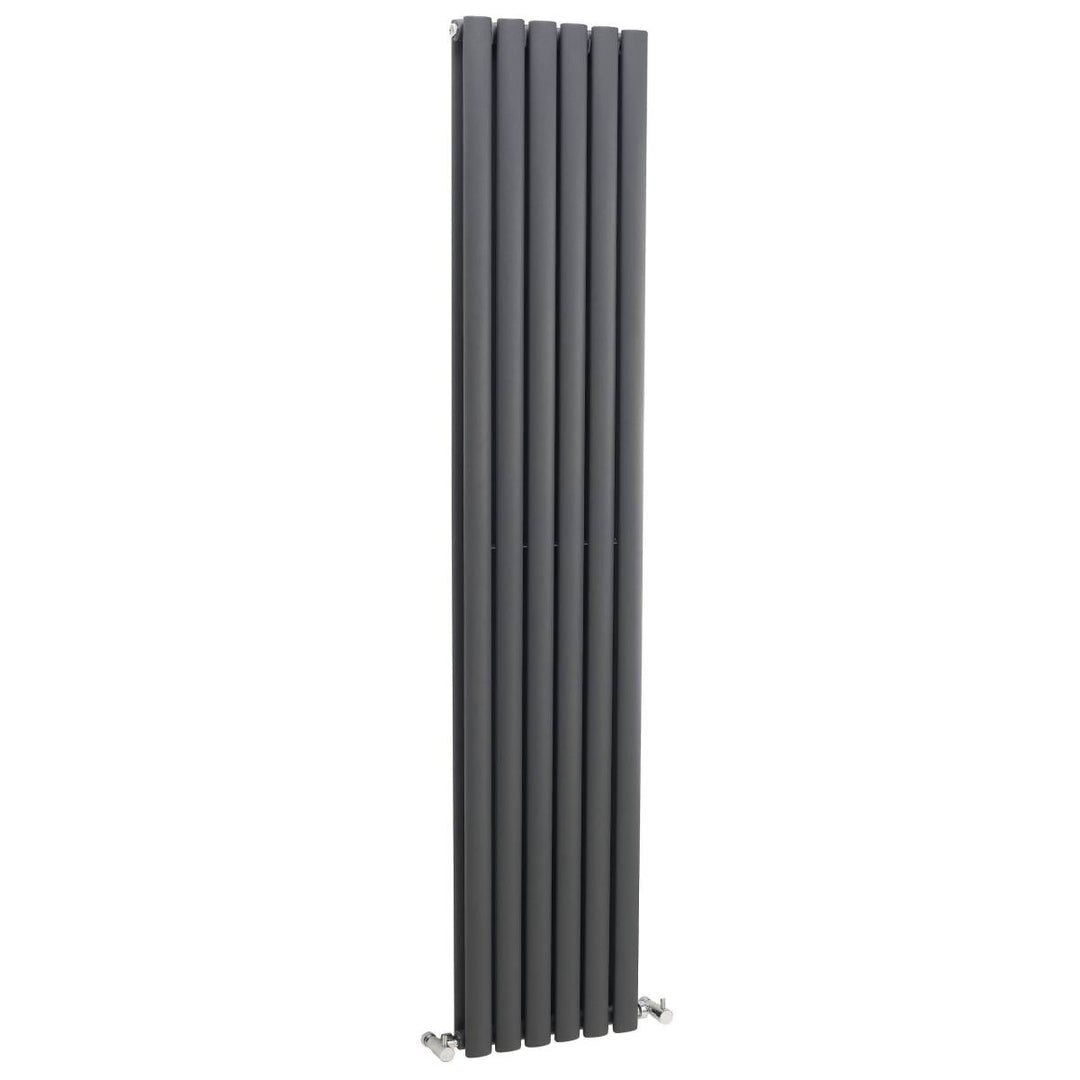 Hudson Reed Revive 1800 x 354mm Double Panel Radiator - Anthracite HLA77