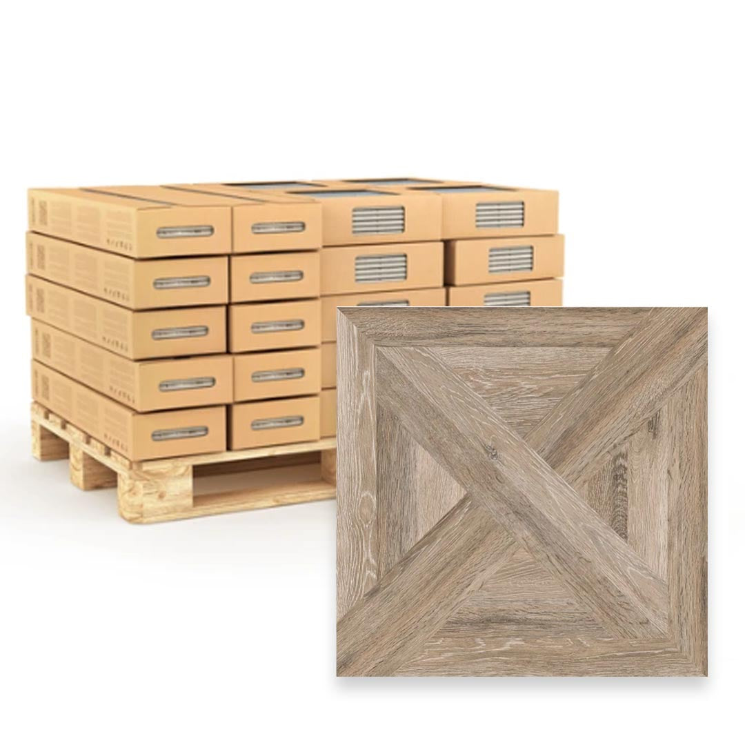 Manhattan Nature Woodeffect 59.4 x 59.4cm Rectified Porcelain Tile - 42sqm Pallet