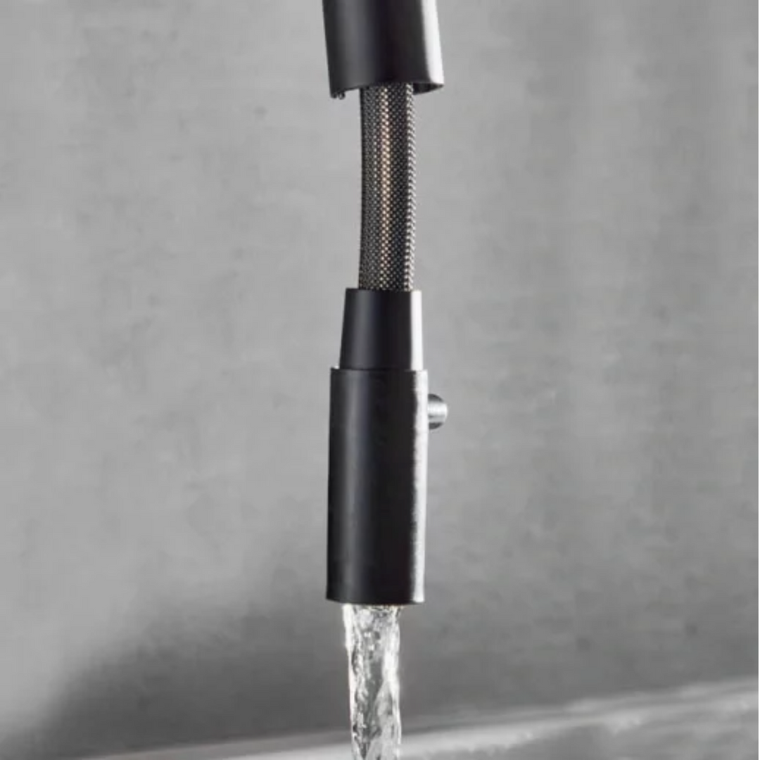 4 in 1 Boiling Water Tap Pull Out U Spout - Black
