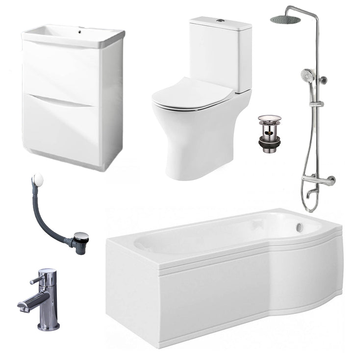 Happi Shower Bath Complete Suite - Right Hand