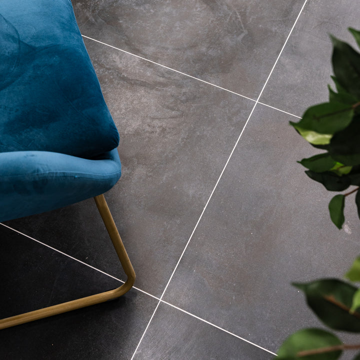 Iron Blue Matt 60 x 120cm Rectified Porcelain Tile - 1.44sqm perbox
