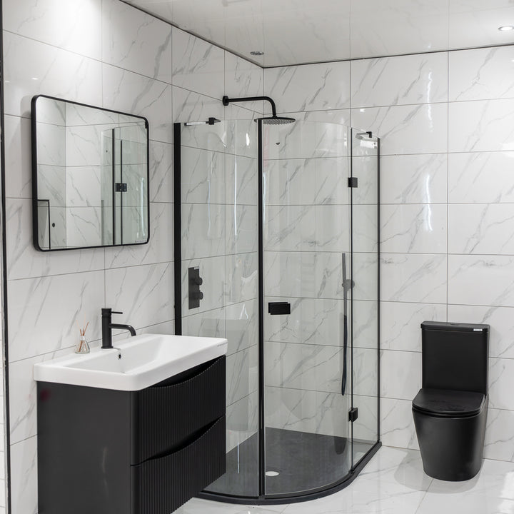 Calacatta White 30 x 60cm Rectified Polished White Body Tile - 0.9sqm per box