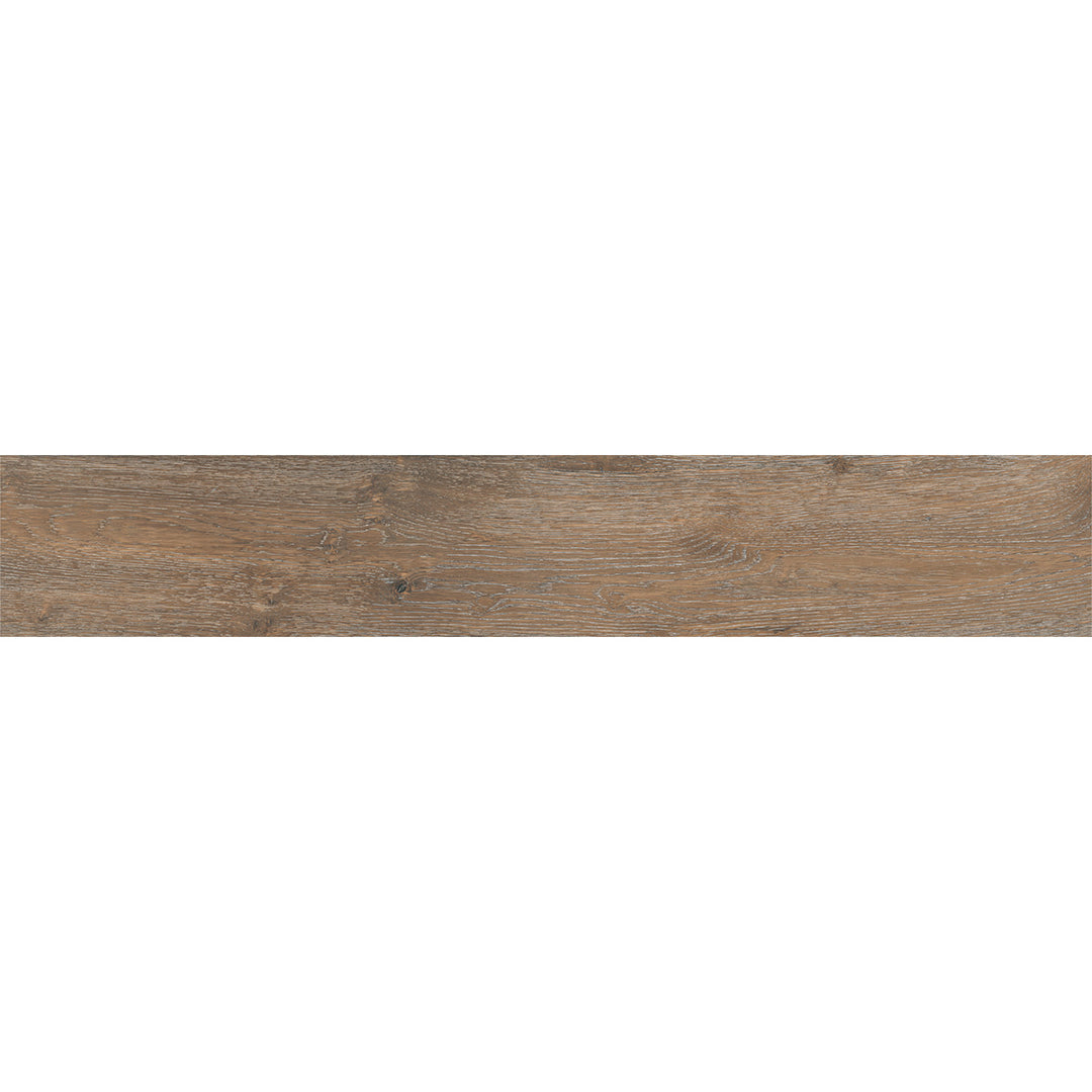 Ikon Nogal 20 x 120cm Rectified Wood Effect Porcelain Tile - 1.68sqm perbox