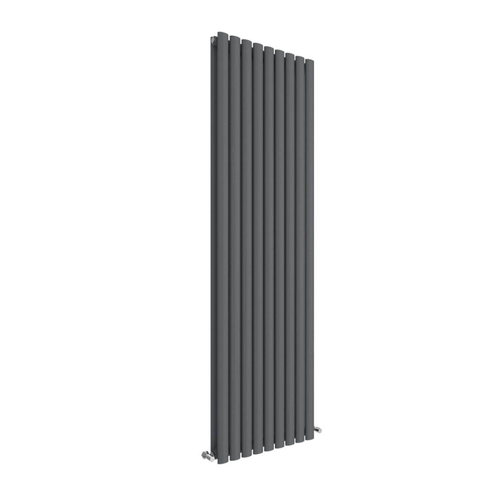 Hudson Reed Revive Vertical Double Panel Radiator 1800 x 528mm - Anthracite