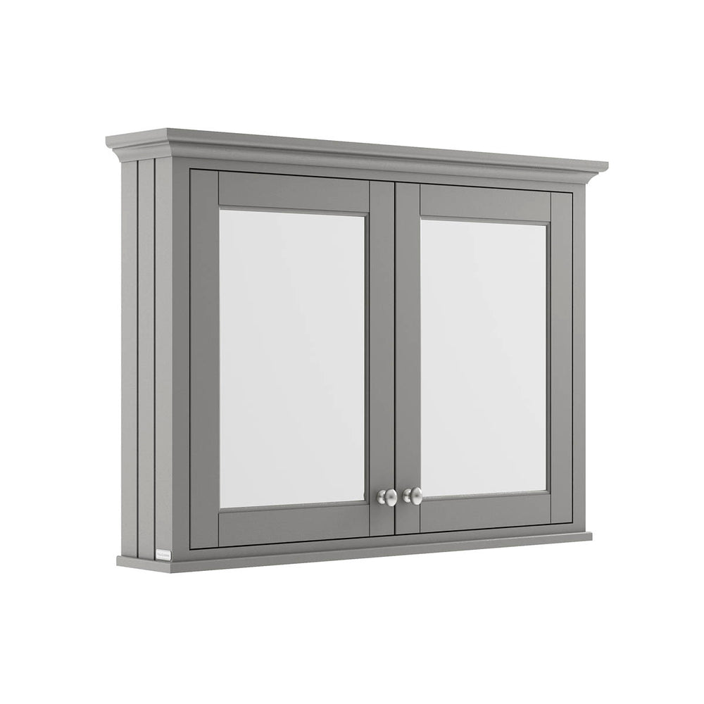Hudson Reed Traditional Old London Storm Grey 600mm Mirror Cabinet