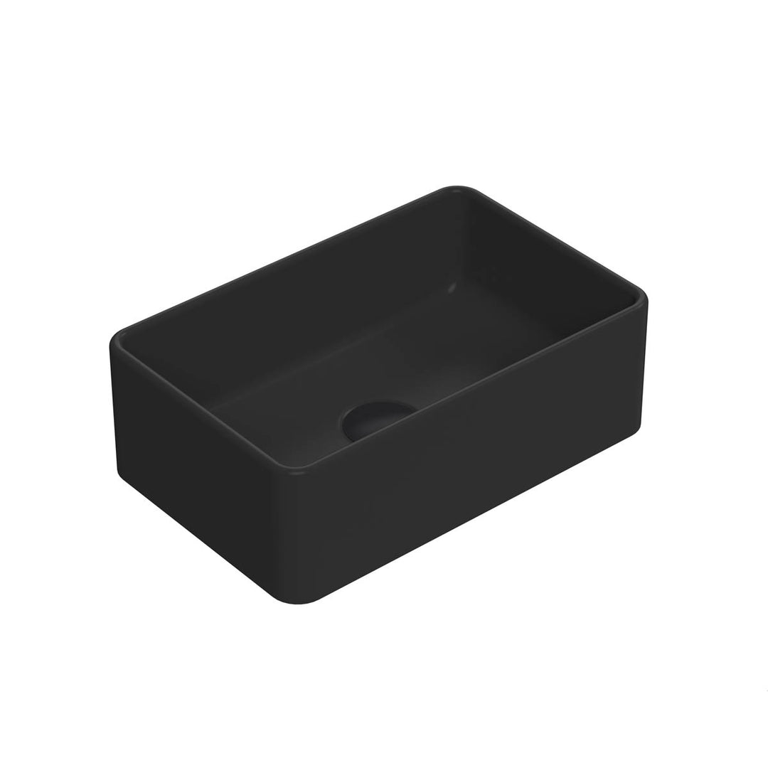 Hudson Reed Rectangular Basin - Matt Black 120x365x235mm