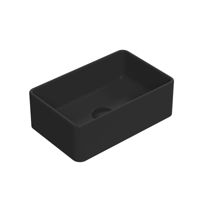 Hudson Reed Rectangular Basin - Matt Black 120x365x235mm