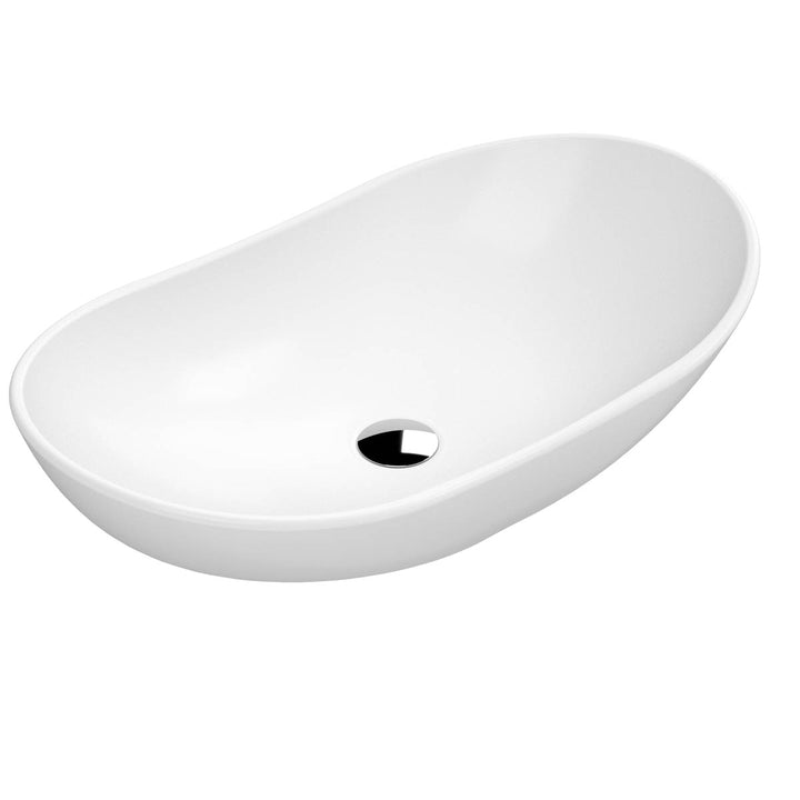Hudson Reed Round Vessel - Matt White 155x615x360mm