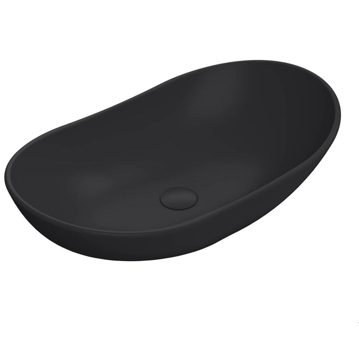 Nuie 615mm Counter Top Basin - Matt Black