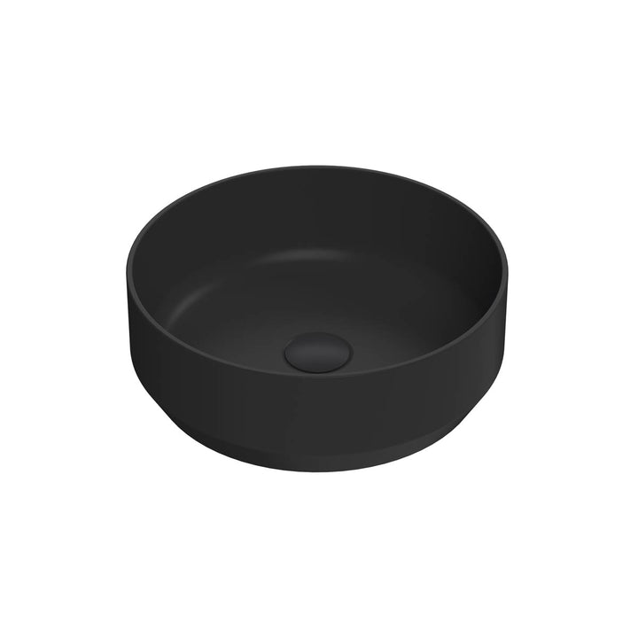 Hudson Reed Round Vessel - Matt Black 120x350x350mm