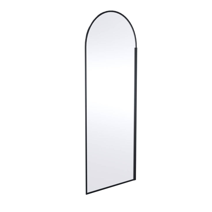 Hudson Reed 800mm Arched Wetroom Screen - Matt Black