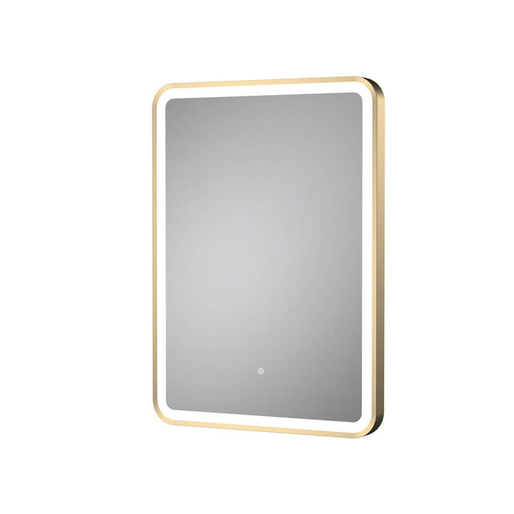 Hudson Reed 700 x 500mm LED Mirror - Brushed Brass