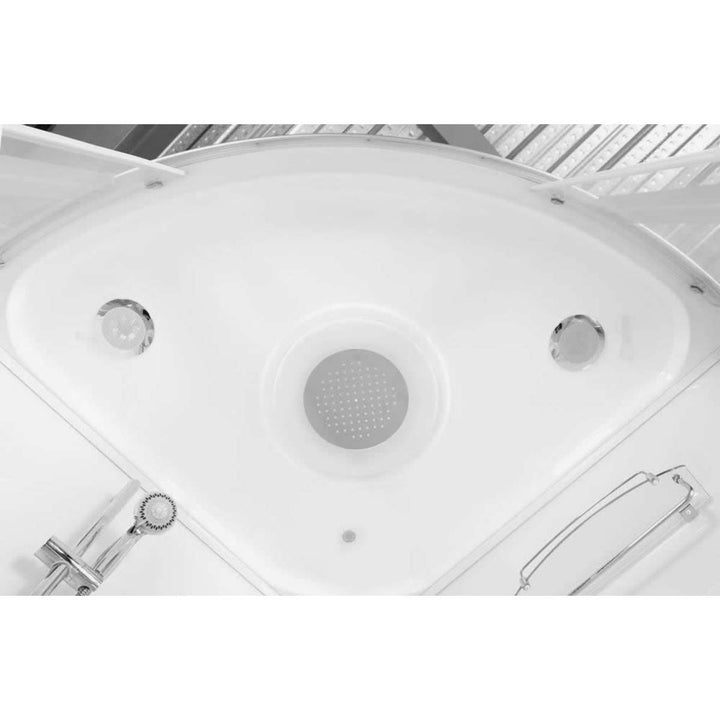 Vidalux Lisbon 1350mm Whirlpool Steam Shower - Black