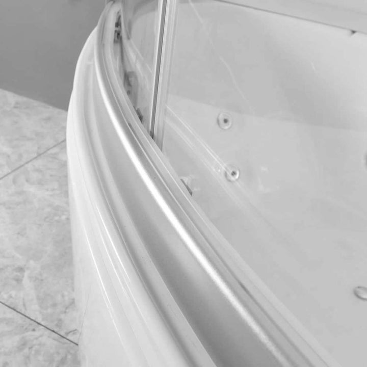 Vidalux Lisbon 1350mm Whirlpool Steam Shower - White