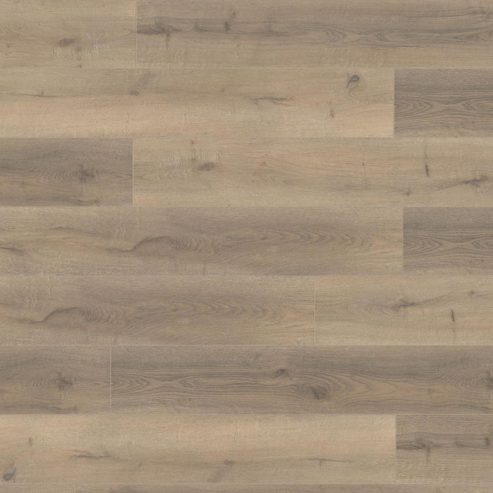 Greige Oak 12mm Laminate Wooden Flooring - 1215 x 196 x 12 mm - 1.43 M2 Per box