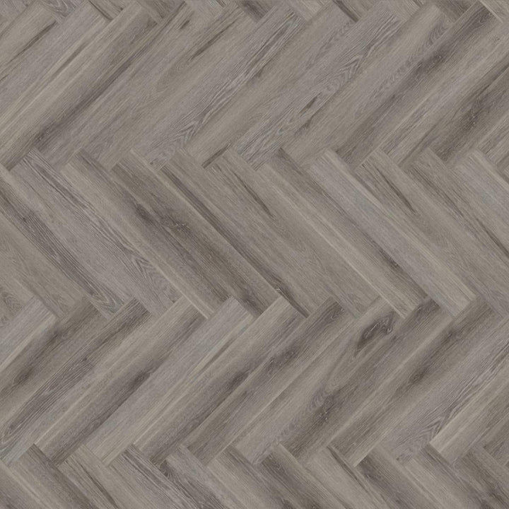 Lusso Floor Rustic Grey Herringbone Luxury Vinyl Flooring - 610 x 122 x 5 mm - 2.23 M2 Per box