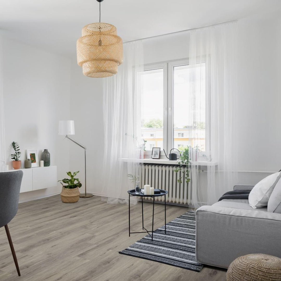 Lusso Floor Rustic Grey Luxury Vinyl Flooring - 1220 x 180 x 5 mm - 2.64 M2 Per box