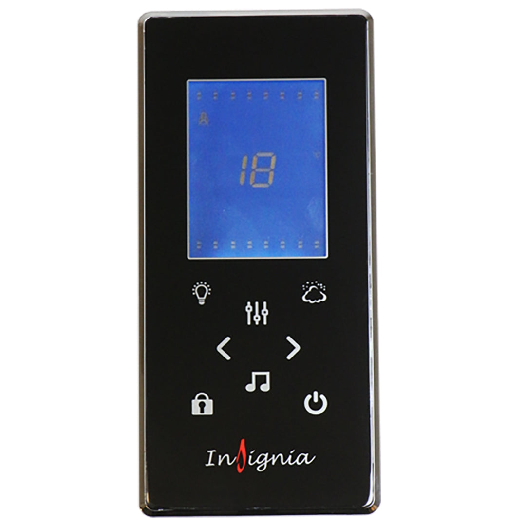 Insignia Premium 1100 x 700mm Quadrant Steam Shower Enclosure with Chrome Frame/Clear Glass PR11L-OCF-CG-S - Left Hand