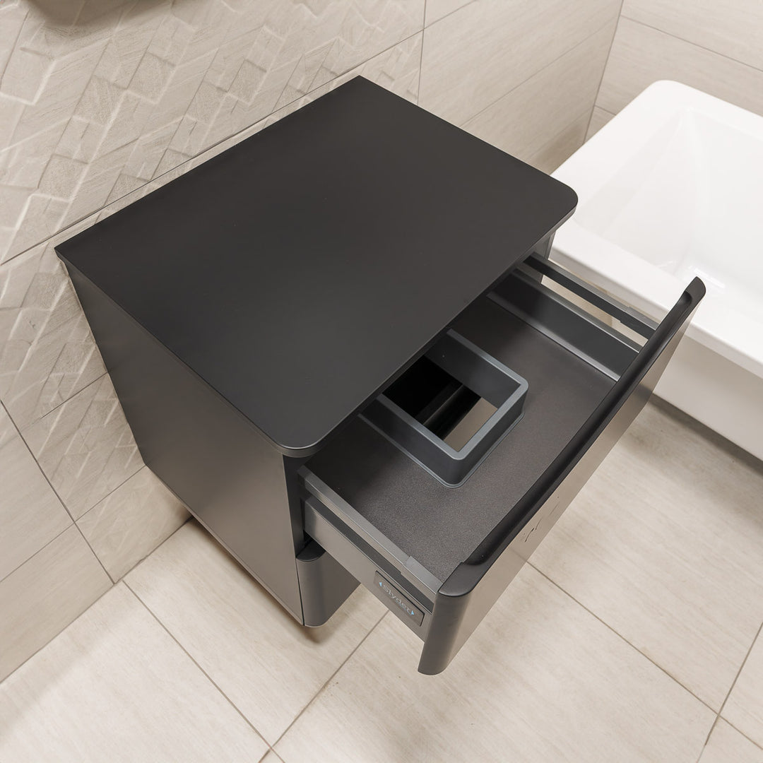 Josef Martin Happi 600mm Wall Hung 2 Drawer Vanity Unit &amp; Worktop - Ember