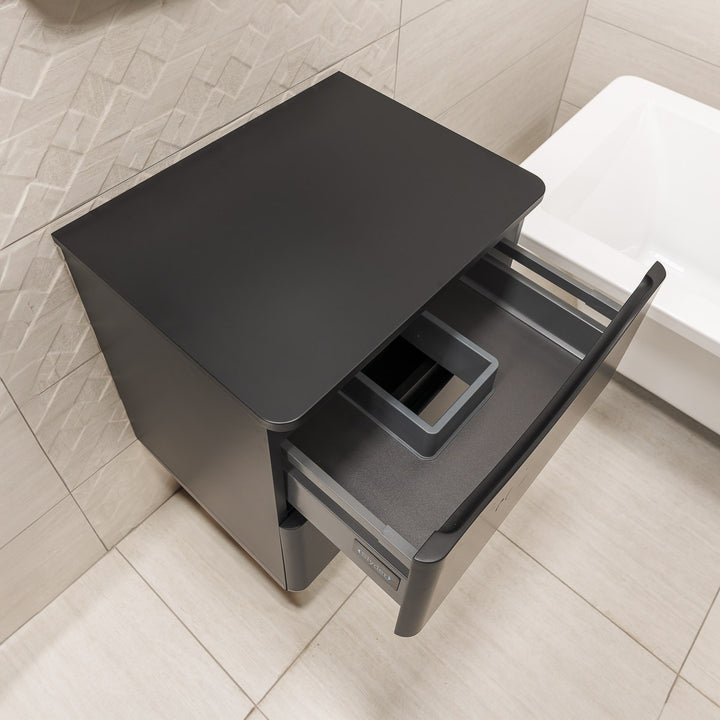 Josef Martin Happi 600mm Wall Hung 2 Drawer Vanity Unit &amp; Worktop - Ember