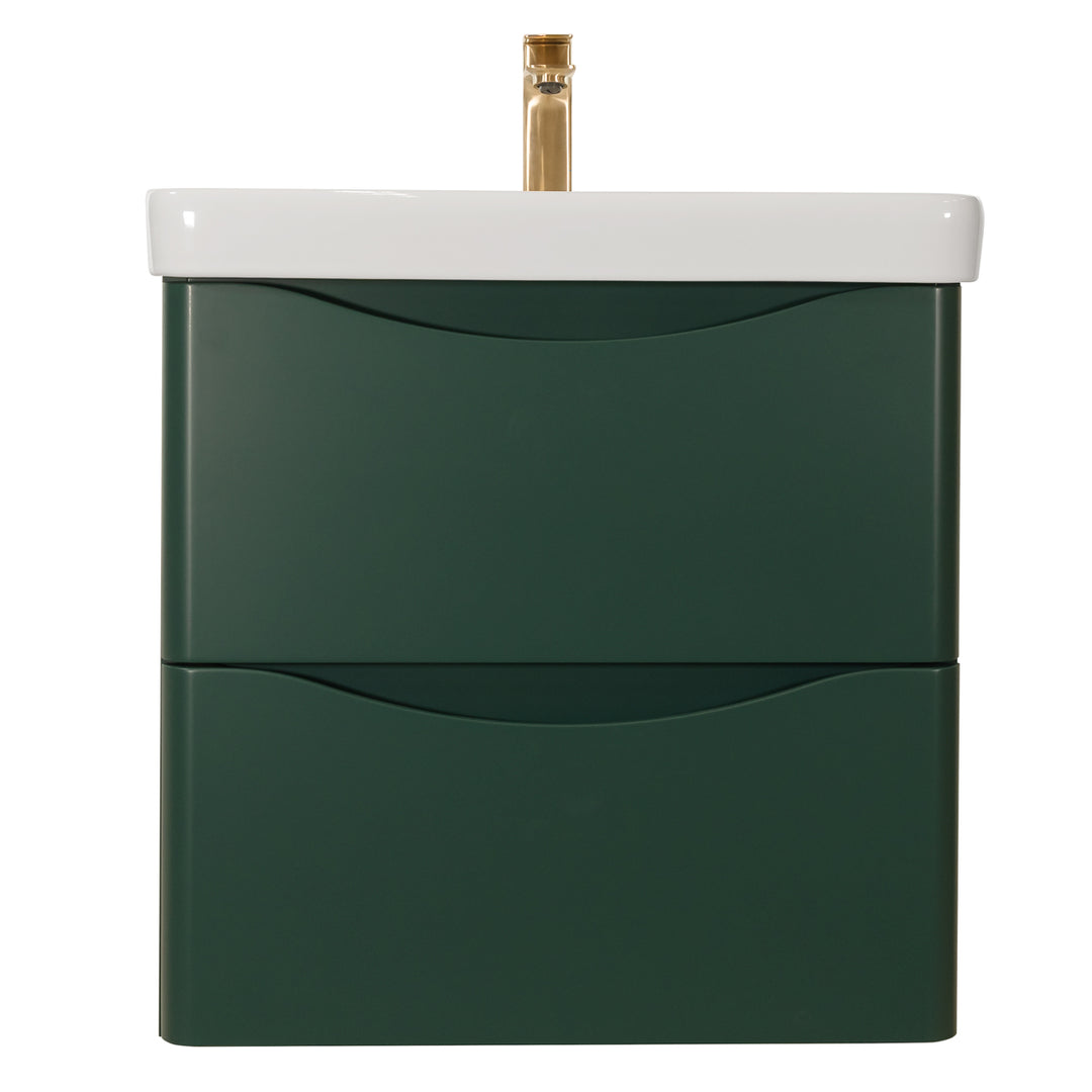 Happi 600mm Wall Hung Vanity Unit &amp; Basin - Goblin